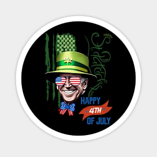 Happy 4th Of July Joe Biden St Patricks Day Leprechaun Hat Magnet